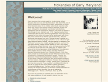 Tablet Screenshot of mckenziesofearlymaryland.com